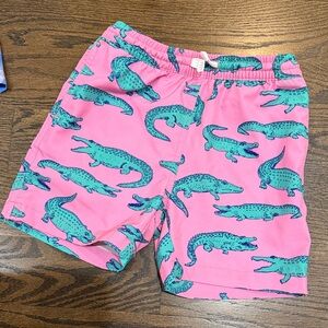 Chubbies Kids Pink Shorts with Alligator Print